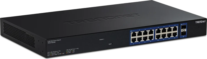 TRENDnet TEG Rackmount 2.5G Smart Switch, 16x RJ-45, 2x SFP+