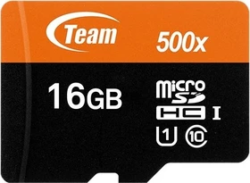 TeamGroup 500x Orange R80/W15 16GB Kit, UHS-I U1, Class 10