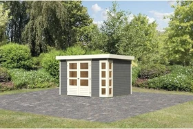 Karibu Kerko 5 Gartenhaus terragrau