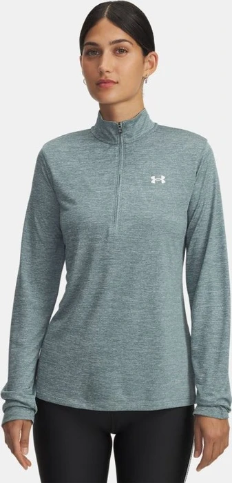 Under Armour Tech Twist Half Zip Funktionsshirt langarm jasper blue/white (Damen)