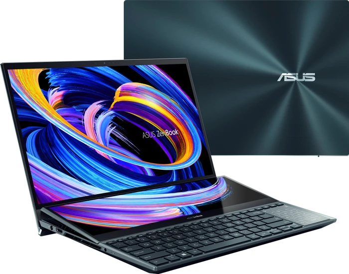 ASUS ZenBook Pro Duo 15 OLED UX582ZW-H2004X, Celestial Blue, Core i9-12900H, 32GB RAM, 1TB SSD, GeForce RTX 3070 Ti, DE