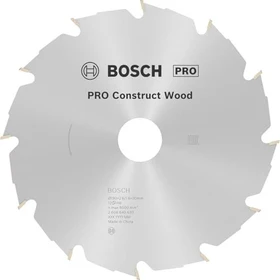 Bosch Professional PRO Construct Wood Kreissägeblatt 12Z, 190x2.6x30mm, 1 Stück