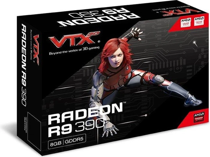 VTX3D Radeon R9 390, 8GB GDDR5, 2x DVI, HDMI, DP