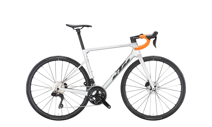 KTM Revelator Alto Elite Di2 starlight silver/black orange Modell 2023