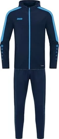 Jako Polyester Power mit Kapuze Trainingsanzug marine/skyblue
