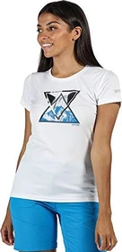 Regatta Fingal V Graphic Funktionsshirt kurzarm weiß (Damen)