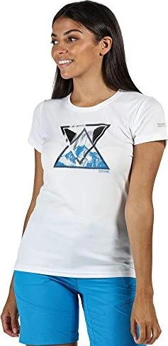 Regatta Fingal V Graphic Funktionsshirt kurzarm weiß (Damen)