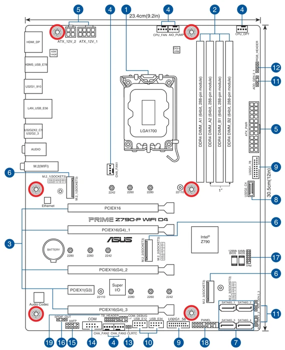 ASUS Prime Z790-P WIFI D4-CSM (Intel 1700)
