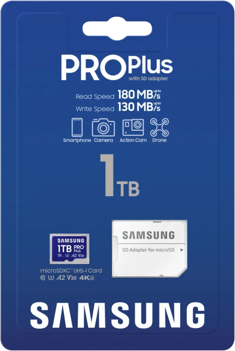 Samsung PRO Plus R180/W130 1TB Kit, UHS-I U3, A2, Class 10