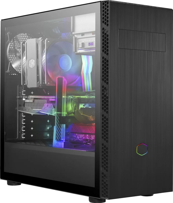 Cooler Master MasterBox MB600L V2, schwarz, mit 5.25" Schacht, Glasfenster