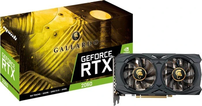 Manli GeForce RTX 2060 Gallardo, 6GB GDDR6, HDMI, 3x DP