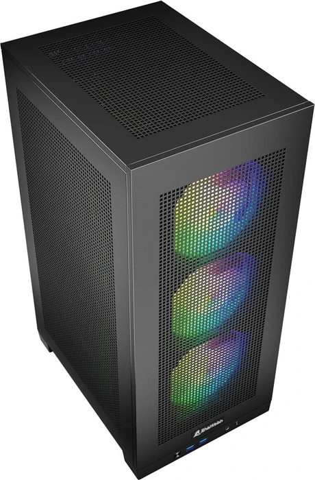 Sharkoon Rebel C20 RGB Black, Mini-ITX