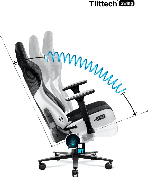Diablo Chairs X-Player 2.0 King Gamingstuhl, schwarz/weiß