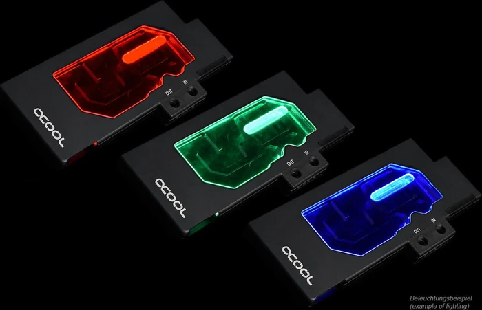 Alphacool Eisblock GPX-A Acryl AMD RX Vega M01 mit Backplate, schwarz