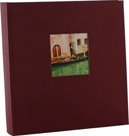 Goldbuch Buch Fotoalbum Bella Vista 30x31 schwarze Seiten dunkelrot