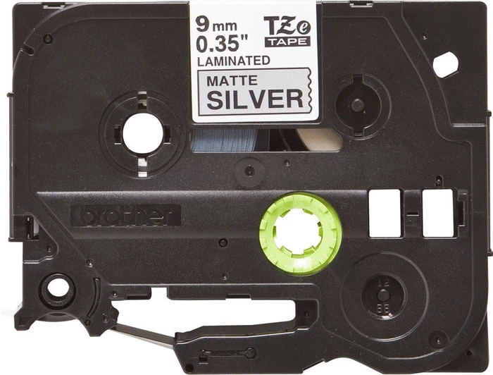 Brother TZe-M921 Beschriftungsband, 9mm, schwarz/silber
