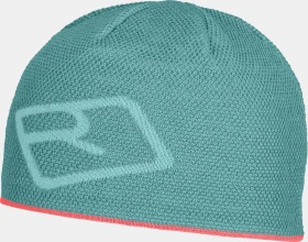 Ortovox Merino Logo Knit Beanie ice waterfall