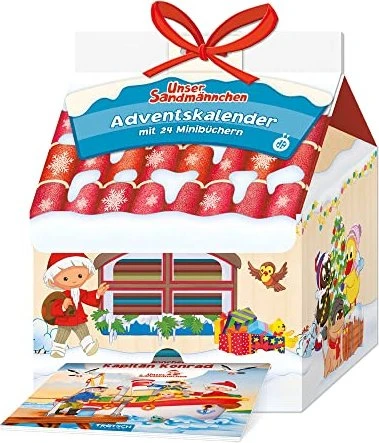 Trötsch Verlag Unser Sandmännchen und seine Freunde mit 24 Beschäftigungsbüchern Adventskalender