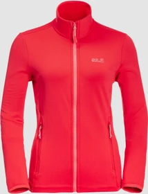Jack Wolfskin Peak Grid Fleece Jacke tulip red (Damen)