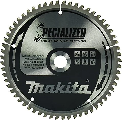 Makita Specialized Kreissägeblatt 60Z, 190x2x20mm, 1 Stück