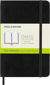 Moleskine Klassik Notizbuch, 90x140mm, glatt, weicher Einband Pocket, schwarz, 192 Blatt