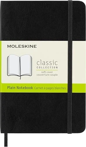 Moleskine Klassik Notizbuch, 90x140mm, glatt, weicher Einband Pocket, schwarz, 192 Blatt