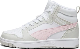 Puma Rebound V6 Mid puma white/frosty pink/sedate gray (Junior)