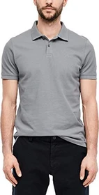 s.Oliver Baumwollpiqué Poloshirt kurzarm anthrazit (Herren)