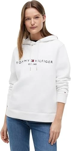 Tommy Hilfiger Essential Logo Hoodie weiß (Damen)