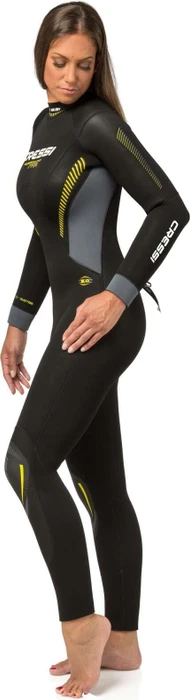 Cressi Fast Nasstauchanzug 5mm schwarz/grau/gelb (Damen)