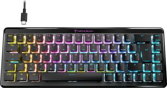Turtle Beach Vulcan II Mini Air, schwarz, LEDs RGB, TITAN II OPTICAL RED, USB/Bluetooth, DE
