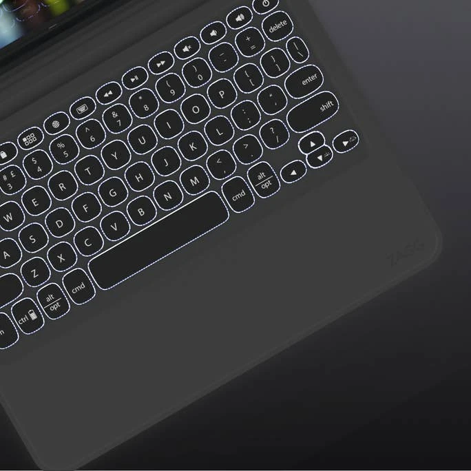 ZAGG Slim Book Go für iPad Pro 12.9" 3. Gen, schwarz, DE