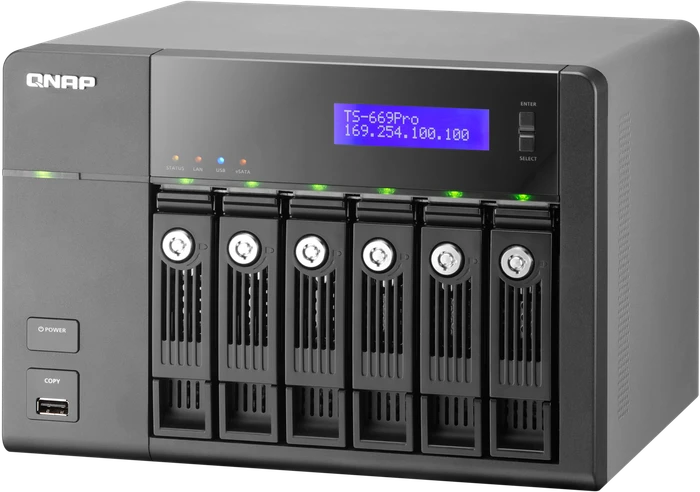 QNAP Turbo Station TS-669 Pro 24TB, 1GB RAM, 2x RJ-45 1000Base-T, 2x USB-A 3.0