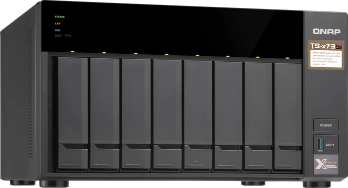 QNAP Turbo Station TS-873-16G 10TB, 16GB RAM, 4x RJ-45 1000Base-T, 4x USB-A 3.0