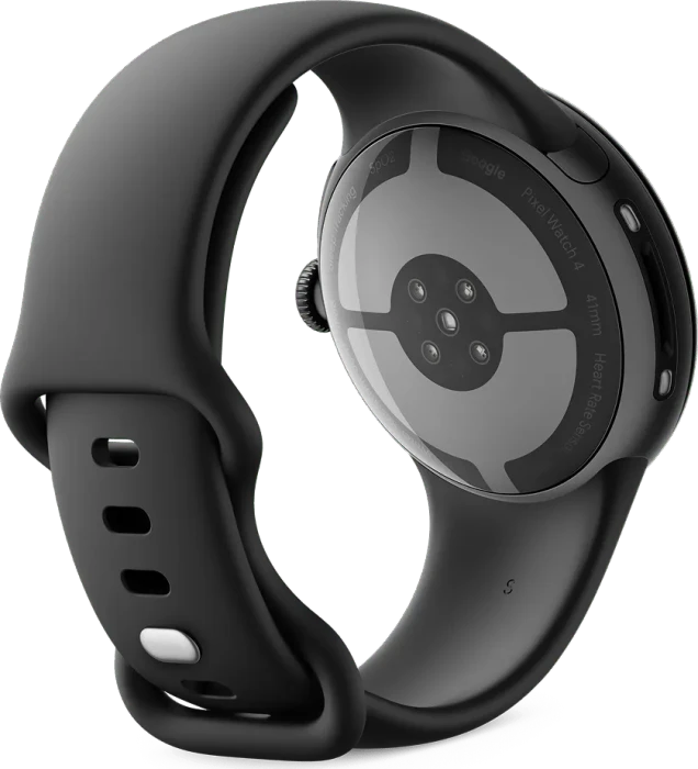 Google Pixel Watch 4 (LTE) 41mm Matte Black mit Sportarmband Obsidian