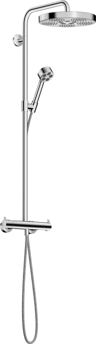 Hansgrohe AXOR One Showerpipe mit Thermostat und Kopfbrause 280 1jet chrom