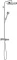 Hansgrohe AXOR One Showerpipe mit Thermostat und Kopfbrause 280 1jet chrom Vorschaubild