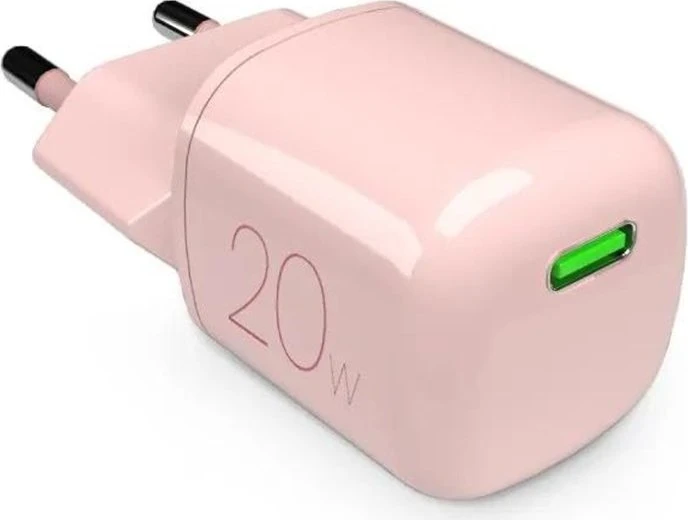 Puro MiniPro 20W USB-C Wall Charger GaN rosa