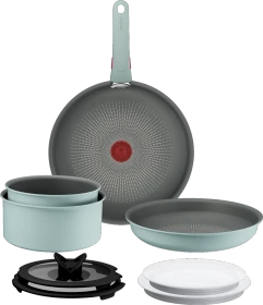 Tefal L80290 Halo Colors Kochgeschirr-Set, 9-tlg. (L8029032)