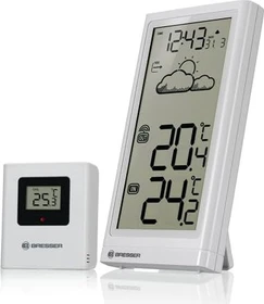 Bresser Meteo Temp Funkwetterstation weiß, digital