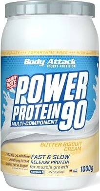 Body Attack Power Protein 90 Butter Biscuit 500g