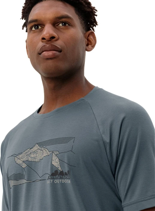 Vaude Gleann II Funktionsshirt kurzarm heron (Herren)