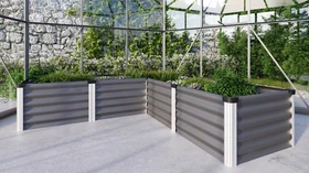 Vitavia Meta In&Out 401 M Hochbeet 185x185cm granit/alu