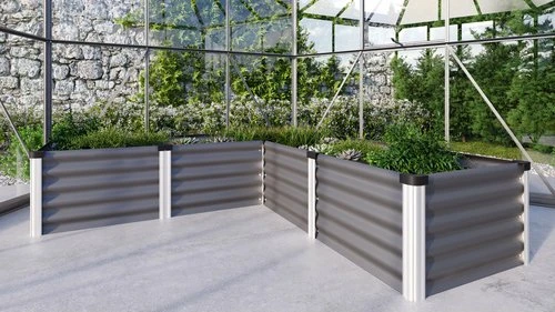 Vitavia Meta In&Out 401 M Hochbeet 185x185cm granit/alu