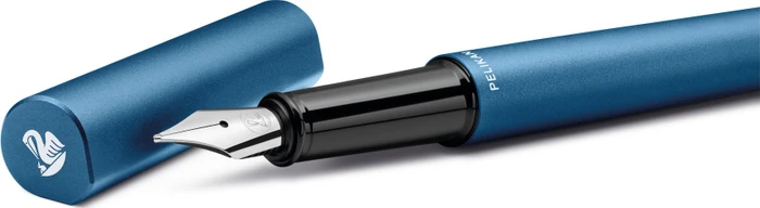 Pelikan Ineo Elements P6 petrolblau, rechte Hand, mittel, Etui