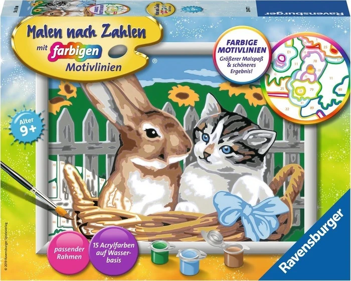 Ravensburger Malen nach Zahlen Putzige Freunde