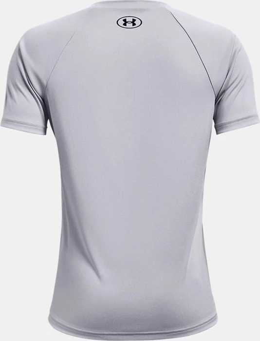 Under Armour Tech Big Logo Funktionsshirt kurzarm mod gray light heather/black (Junior)