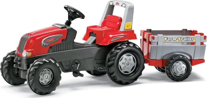 rolly toys rollyJunior RT Trettraktor mit Anhänger rot