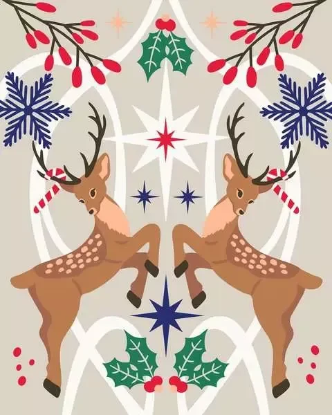 Ravensburger Malen nach Zahlen CreArt Weihnachtlicher Hirsch