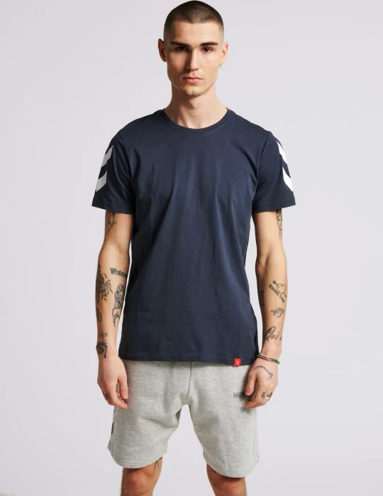 hummel Legacy Chevron T-Shirt kurzarm blue nights